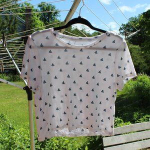 Aeropostle Seriously Soft Sailboat Crop Easy Tee